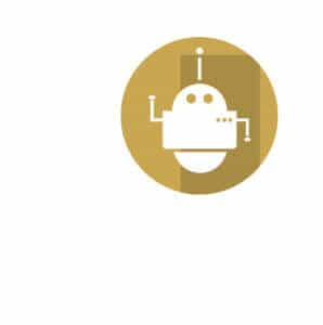 gold robot icon