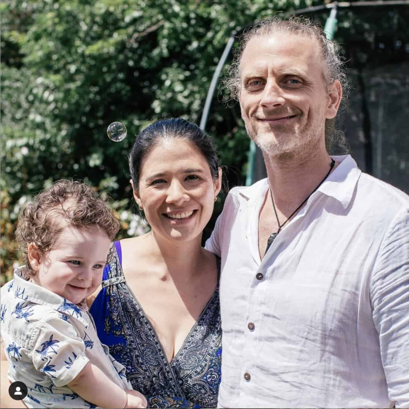 Phoenix, Serena & John at wedding